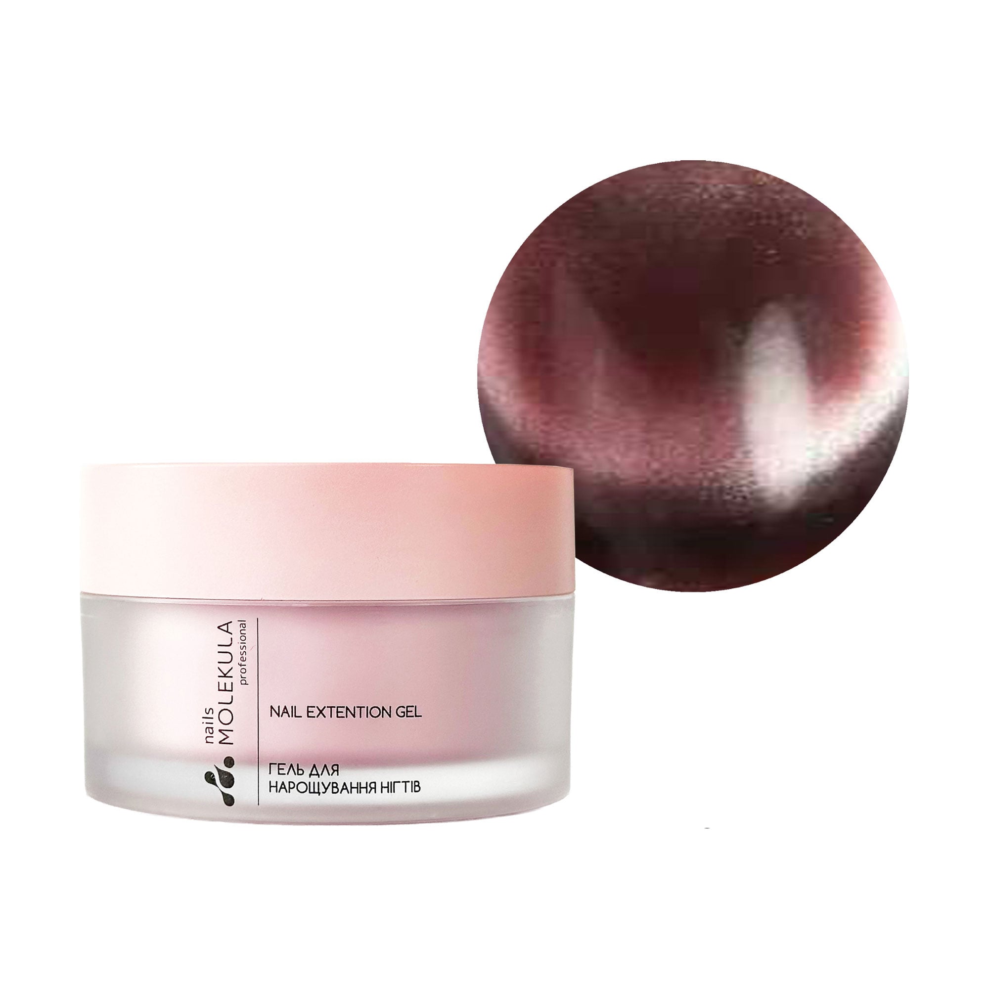 Магнітний гель для нігтів Nails Molekula Professional Magnetic Muse Gel, ММ04 Wine Whisper, 15 мл